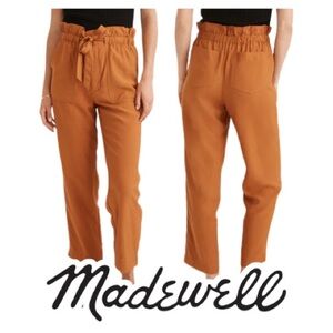 Madewell | NWOT Golden Pecan Dunaway Paperbag Pants